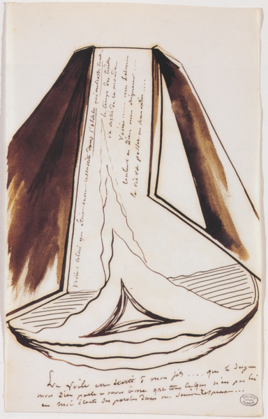 Skizzenhafte Zeichnung des französischen Künstlers Theophile Bra