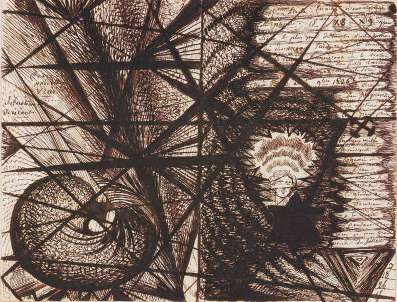 Zeichnung des französischen Künstlers Theophile Bra