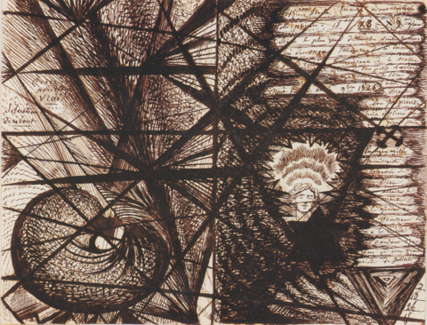 Zeichnung des französischen Künstlers Theophile Bra