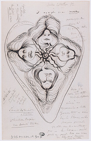 Skizzenhafte Zeichnung des französischen Künstlers Theophile Bra