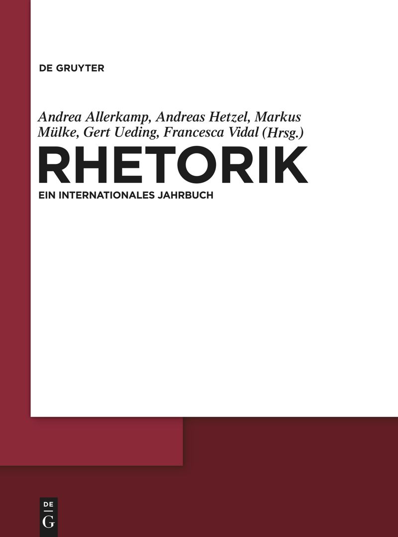 Rhetorik. Ein internationales Jahrbuch